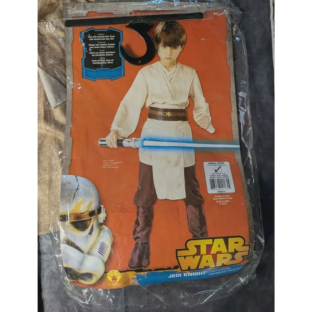 Disney Star Wars Deluxe Jedi Knight Halloween Costume Cosplay Size S 4-6 - Picture 3 of 8